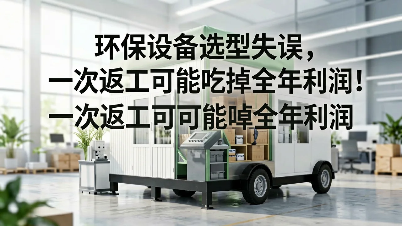 环保设备选型失误,一次返工可能吃掉全年利润